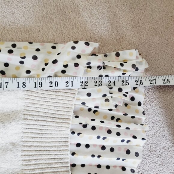 Anthropologie Cream Sweater with Patterned Back - Picture 6 of 7